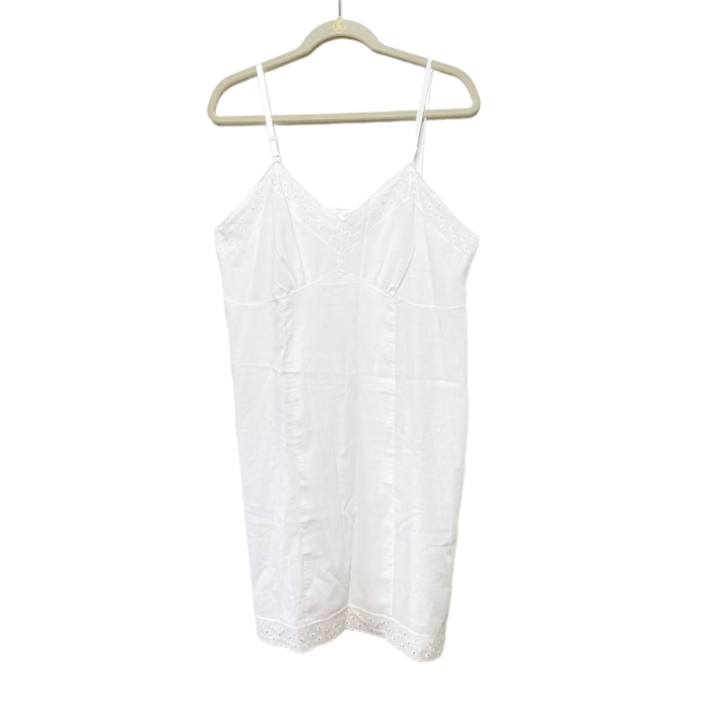 Vintage Sliperfection White Slip Dress Festival Summer 42B Small Lingerie